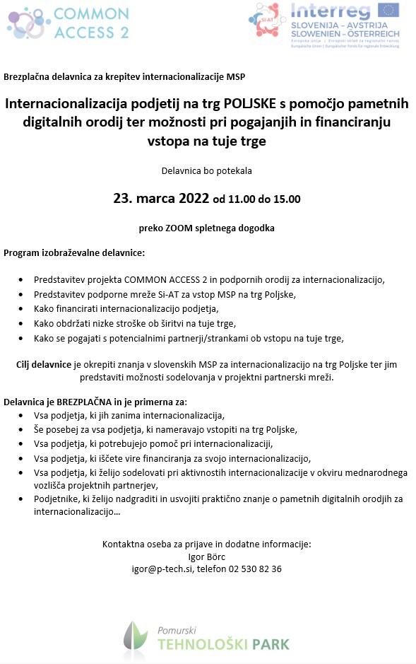 CA2 D1 vabilo objava