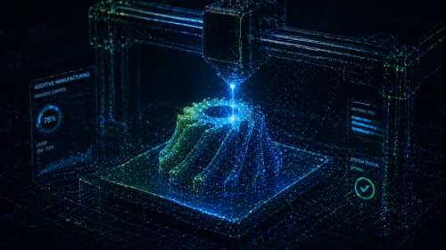 Conceptual visualization of additive manufacturing