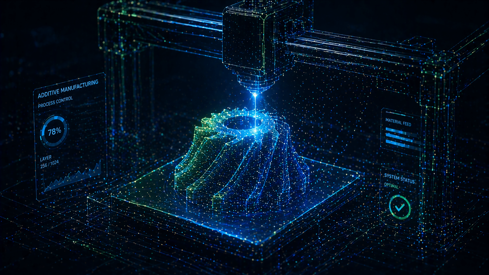Conceptual visualization of additive manufacturing