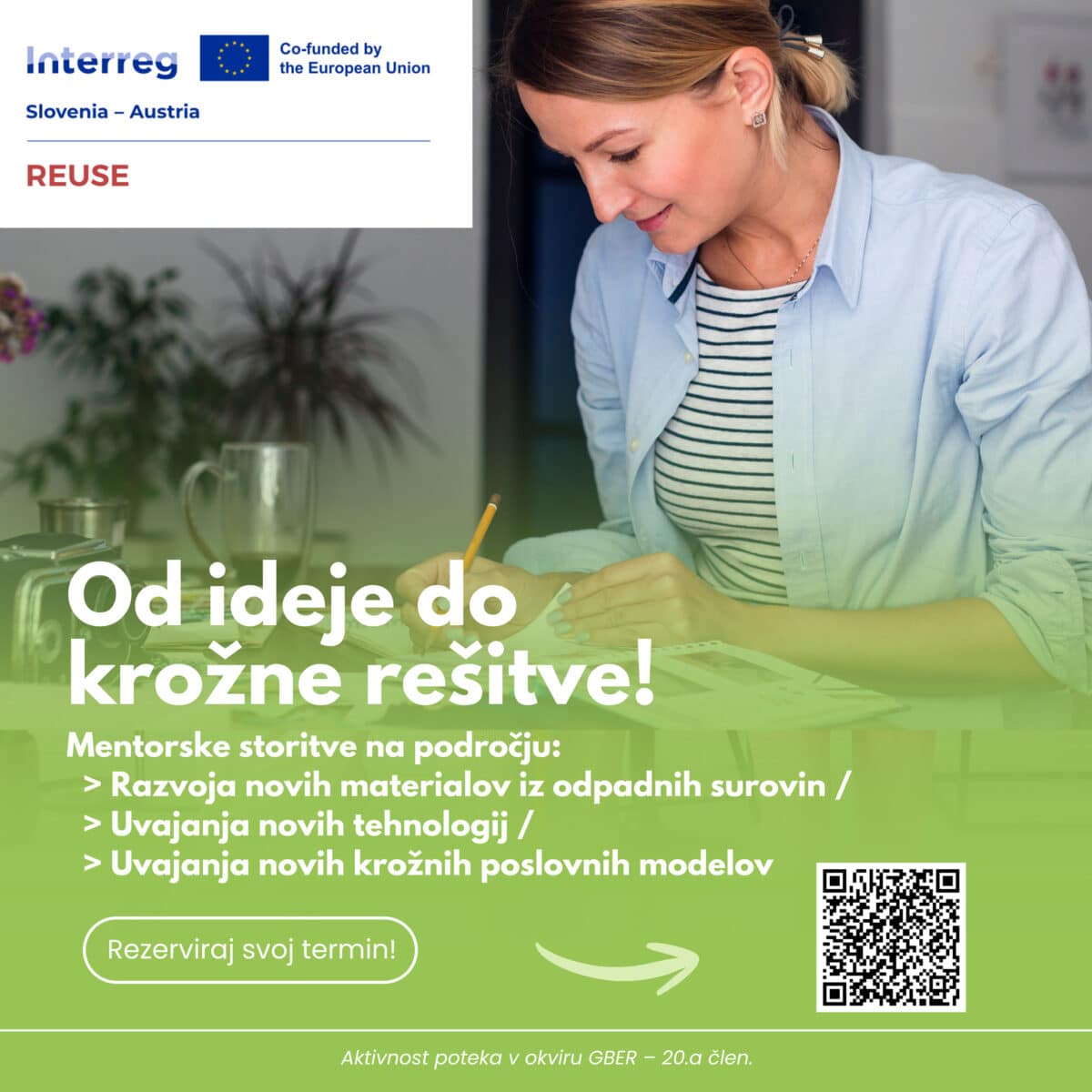 Strokovno mentorstvo za razvoj inovativnih krožnih rešitev 2 Letak REUSE mentroske storitve splet 2